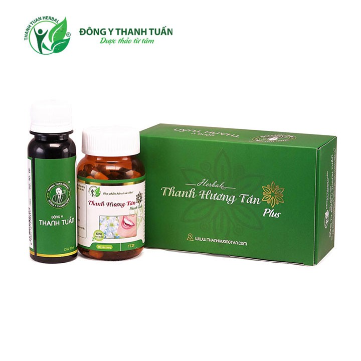 Bộ Thanh Hương Tán Plus giải pháp khắc phục chứng hôi miệng 2 trong 1 - Tặng 1 túi tăm chỉ nha khoa 50 chiếc