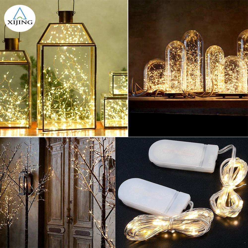 Dây Đèn LED 2m-10m Tùy Chọn Trang Trí Giáng Sinh Đa Dụng