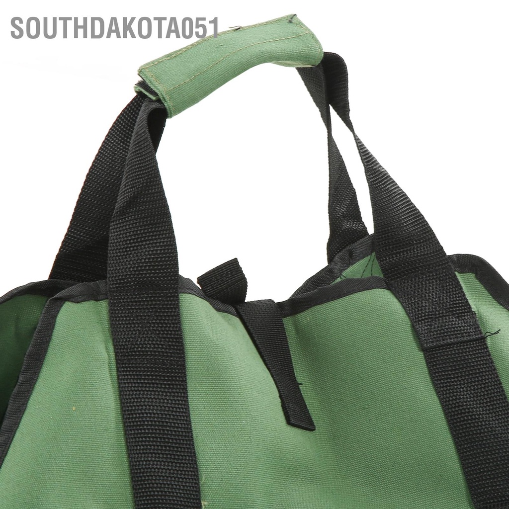 [Hàng Sẵn] Túi đựng củi Đa chức năng Di động Bền Màu xanh lá cây cho Cắm trại ngoài trời【Southdakota051】