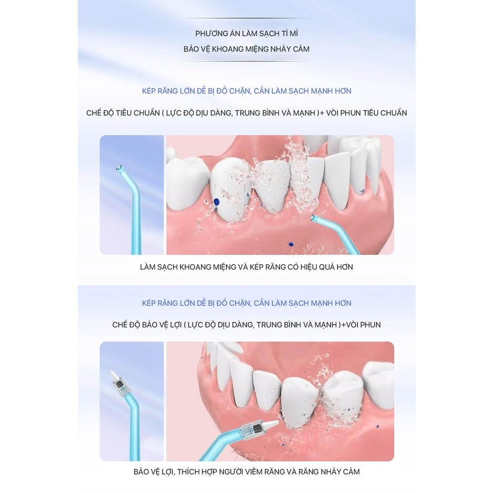 Máy tăm nước BOMIDI D3 PRO - máy tăm nước cầm tay ,xịt vệ sinh răng miệng , 7 chế độ - Minh Tín Shop