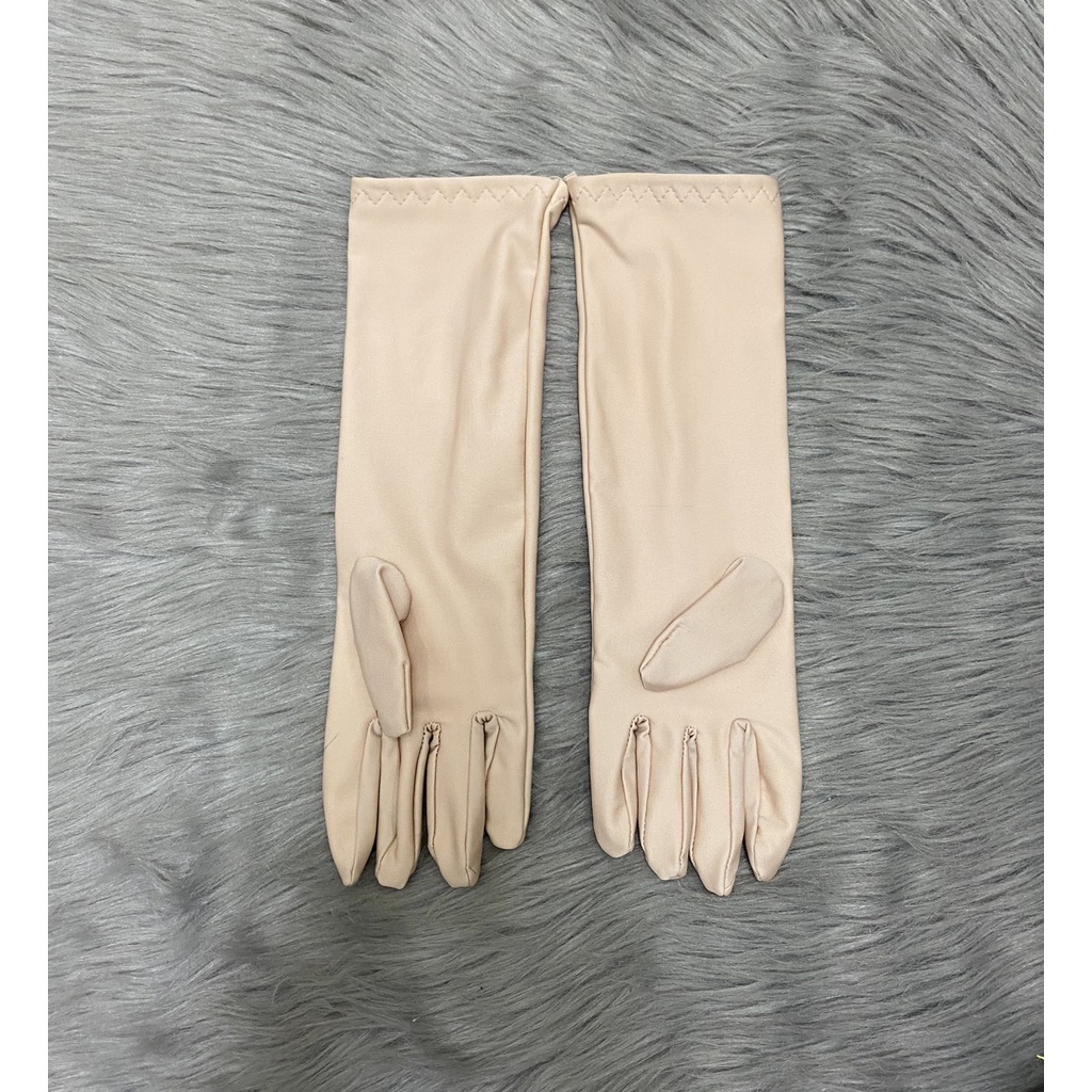 [HCM]Combo 5 đôi găng tay , dài 35cm  , thun lạnh 4 chiều , cao cấp LOẠI 1 có 2 mẫu bông và màu trơn, giao 5 màu ngẫu nh