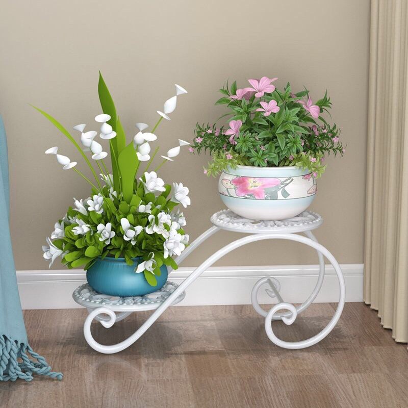 Kệ để chậu cây cảnh 2 tầng