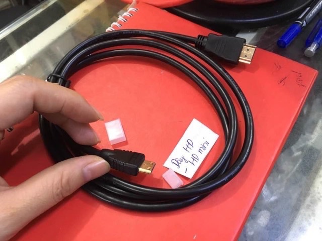 Dây chuyển đổi tín hiệu HDMI phổ thông sang chuẩn HDMI mini xuất hình ảnh 2k, 4K. Báo giá 1 dây