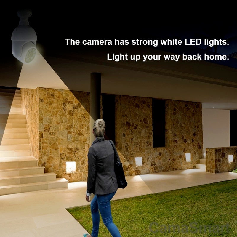 Máy Quay yooseee hd 1080p Xoay 360 Độ ° Camera ip wifi Không Dây Thông Minh Xoay Được Hình Bóng Đèn