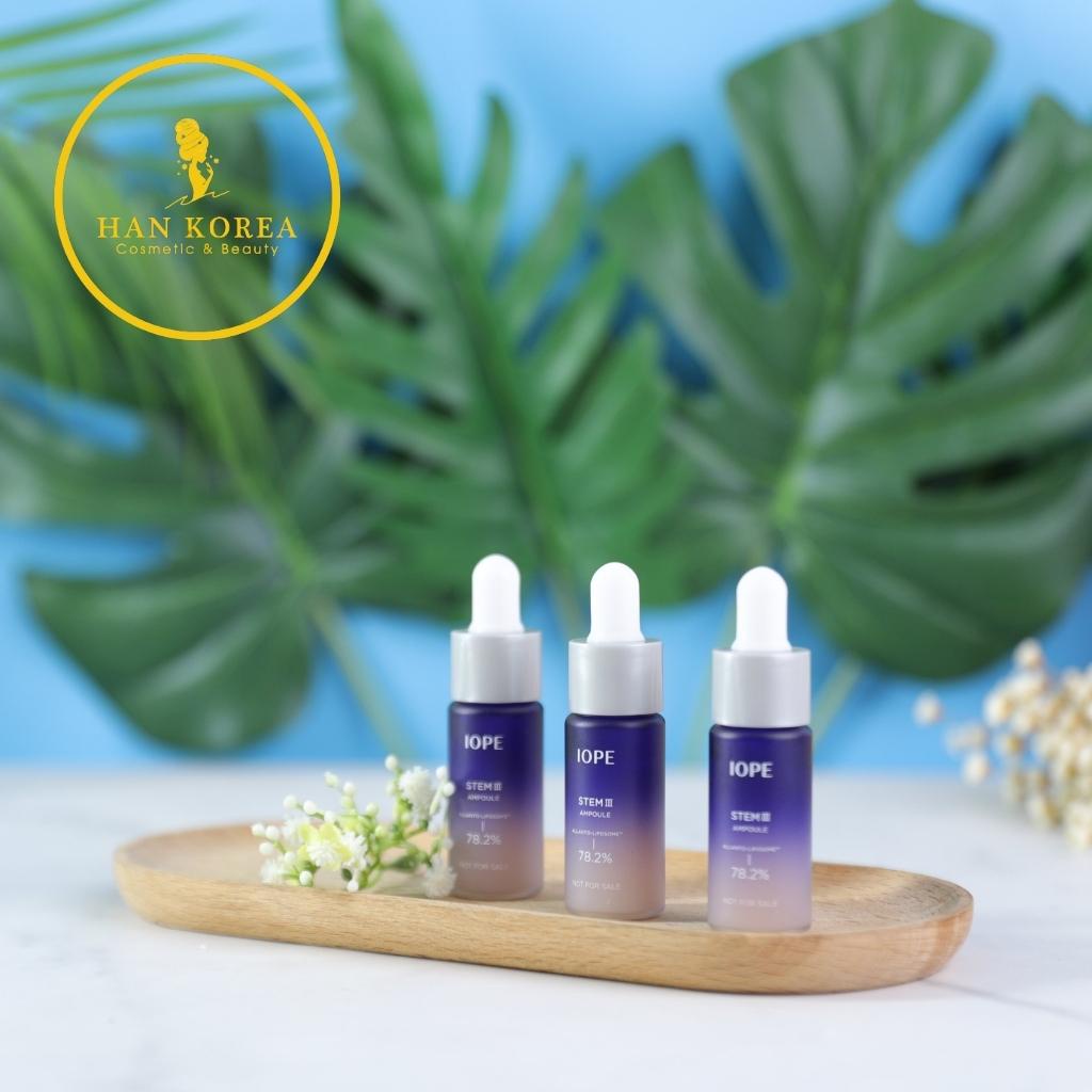 Tế bào gốc iope 10ml, tế bào gốc làm trắng, trẻ hóa, căng bóng da cải thiện da toàn diện Hân Korea