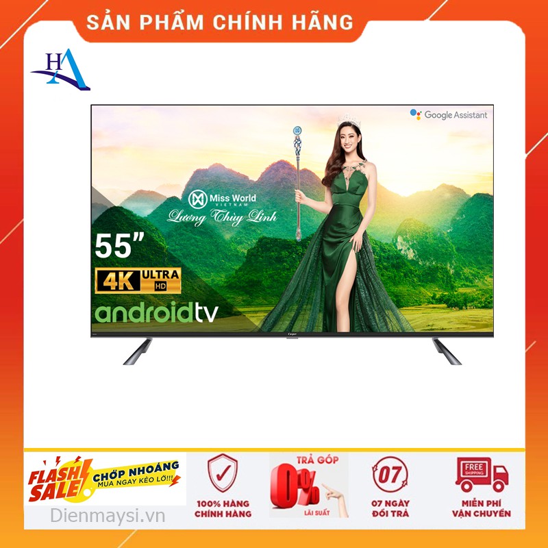 Android Tivi 4K Casper 55 Inch 55UG6300 (Miễn phí giao tại HCM-ngoài tỉnh liên hệ shop) | BigBuy360 - bigbuy360.vn