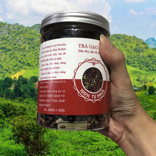 Trà gạo lứt, đậu đen, đậu đỏ, lá dứa