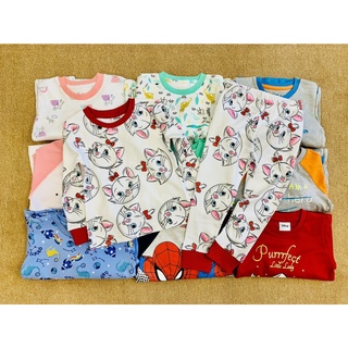 Bộ thun cotton dài tay bé gái Matalan dư xịn
