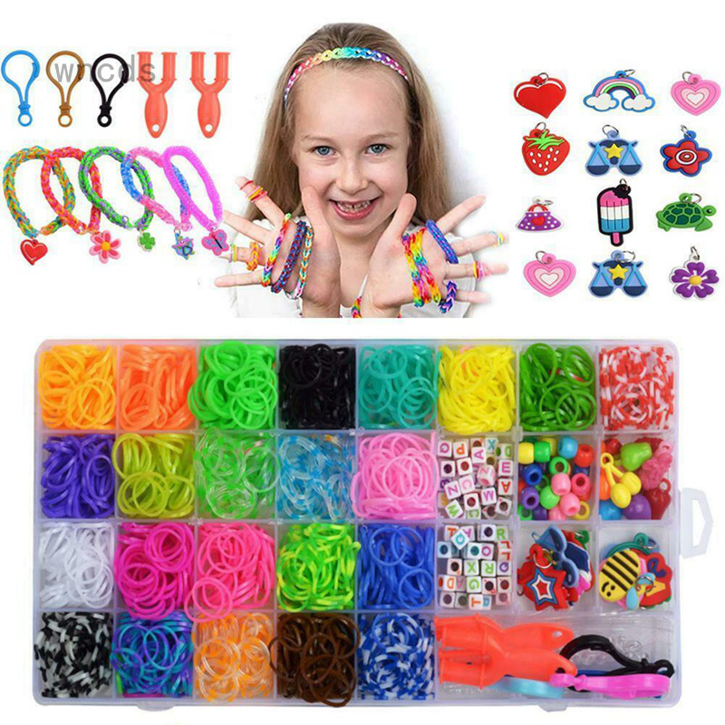 Hộp 32 Dây Thun Buộc Tóc Đủ Màu