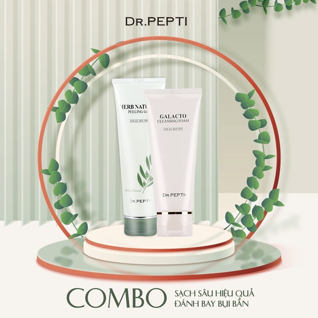 Tẩy Da Chết Giúp Da Sáng Mịn Dr.Pepti+ Herb Natural Peeling Gel 130ml