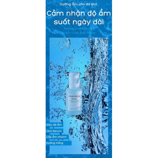 Tinh Chất dưỡng da Skin1004 Madagascar Centella Hyalu-Cica Blue Serum 50ml
