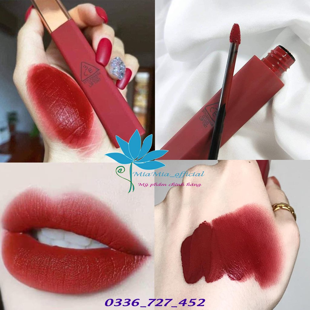 Son Kem Lì 3CE Cloud Lip Tint Immanence Màu Đỏ Trầm Rất Sang Và Tôn Da