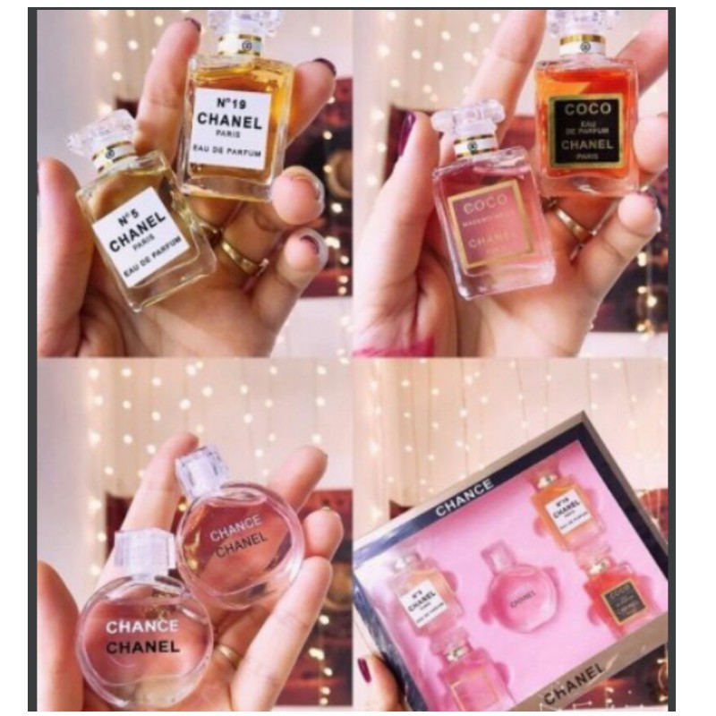 Hộp nước hoa 5 chai mini 7ml/chai
