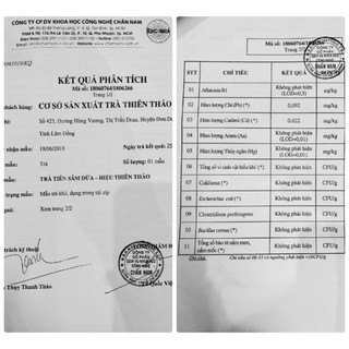 Trà Sâm Dứa Thiên Thảo