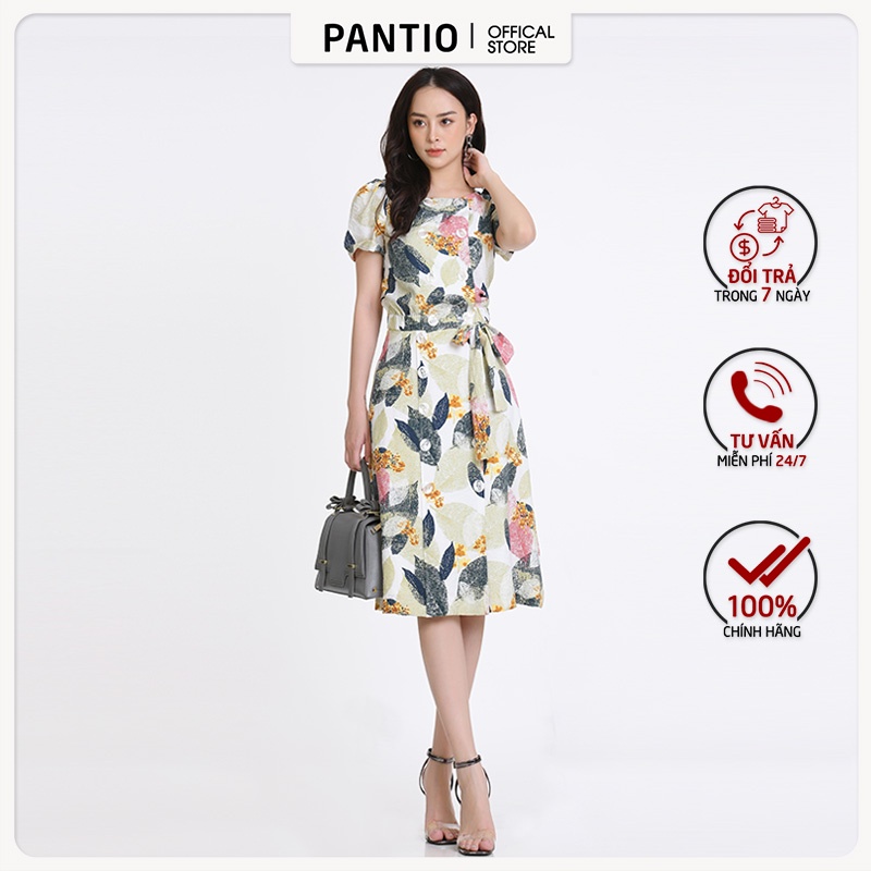 Chấn váy dài thô mỏng họa tiết nổi bật dáng chữ A  BJD52159- PANTIO