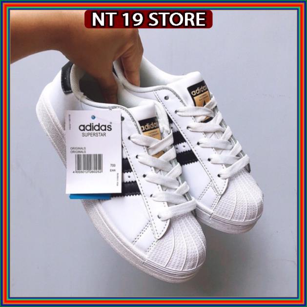 Giày adidas ba sọc nam nữ , Giày thể thao nam nữ adidas Super Star bản chuẩn full box bill
