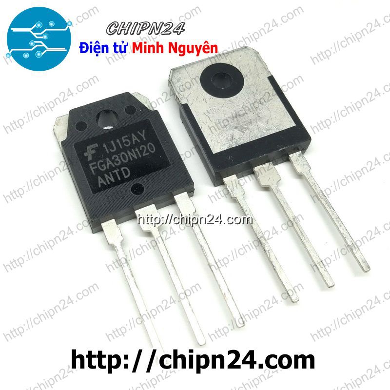 [1 CON] IGBT 30N120 TO-3P 30A 1200V Kênh N Sò Bếp Từ (FGA30N120 FGA30N120ANTD FGA30N120 ANTD 30N120)