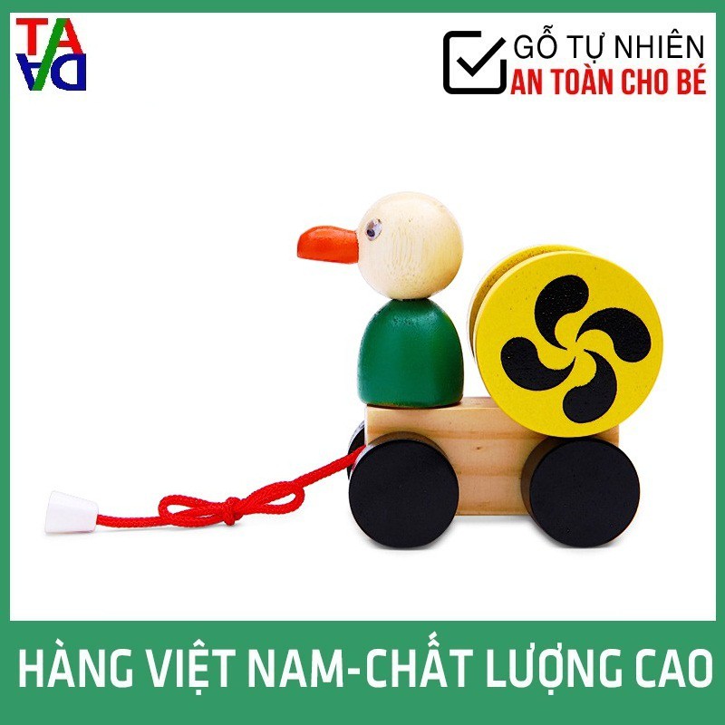 Đồ Chơi Gỗ VNXK Hợp Chuẩn, An Toàn Cho Bé - Các Con Kéo Dây Có Khớp