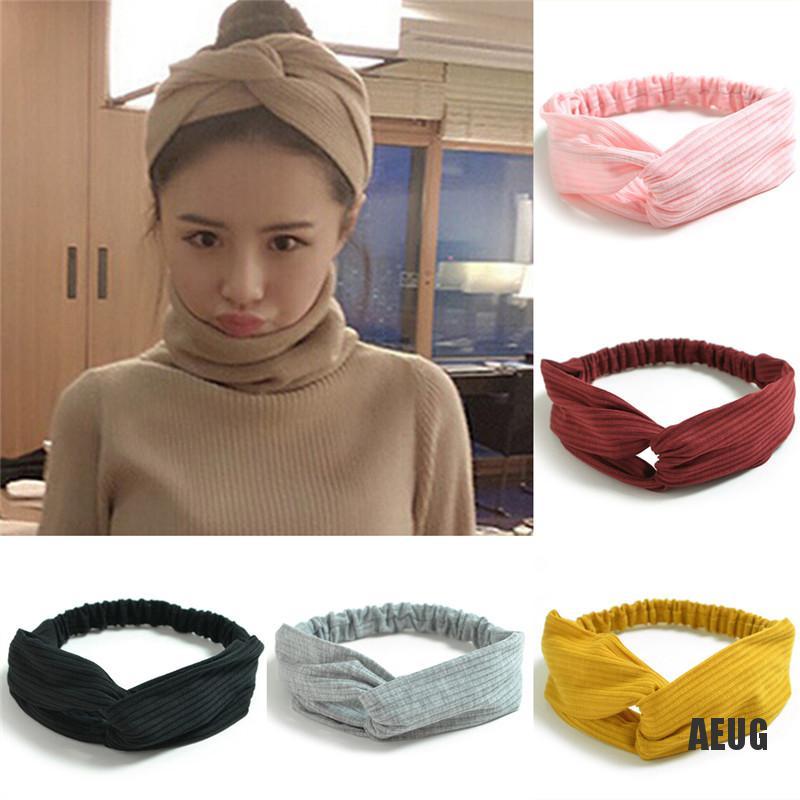 Băng Đô Cài Tóc Đan Chéo Thời Trang Cho Nữ