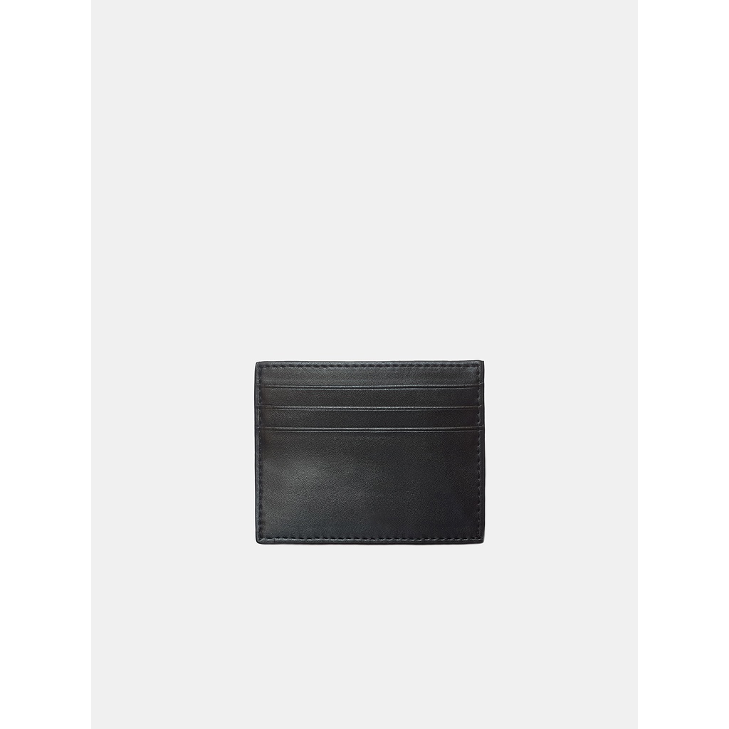 Ví Đựng Thẻ ATM Da Bò Mastrotto Nhập Khẩu FRANK Leo Card Holder Mini Nhiều Ngăn Cho Nam Màu Đen