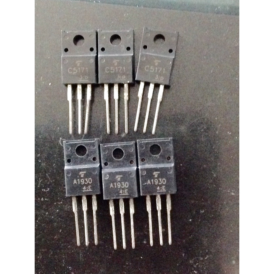2SC5171 2SA1930 Ống Khuếch Đại Công Suất Âm Thanh TO220 Thương Hiệu Mới(Com bo 3 Cặp)