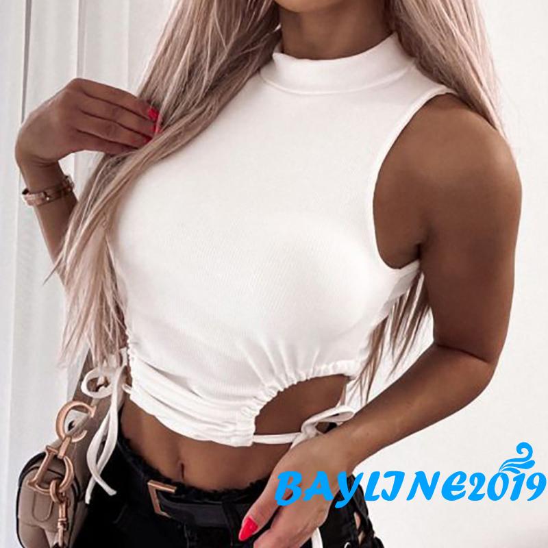 Áo Lửng Không Tay Thời Trang Quyến Rũ Cho Nữ