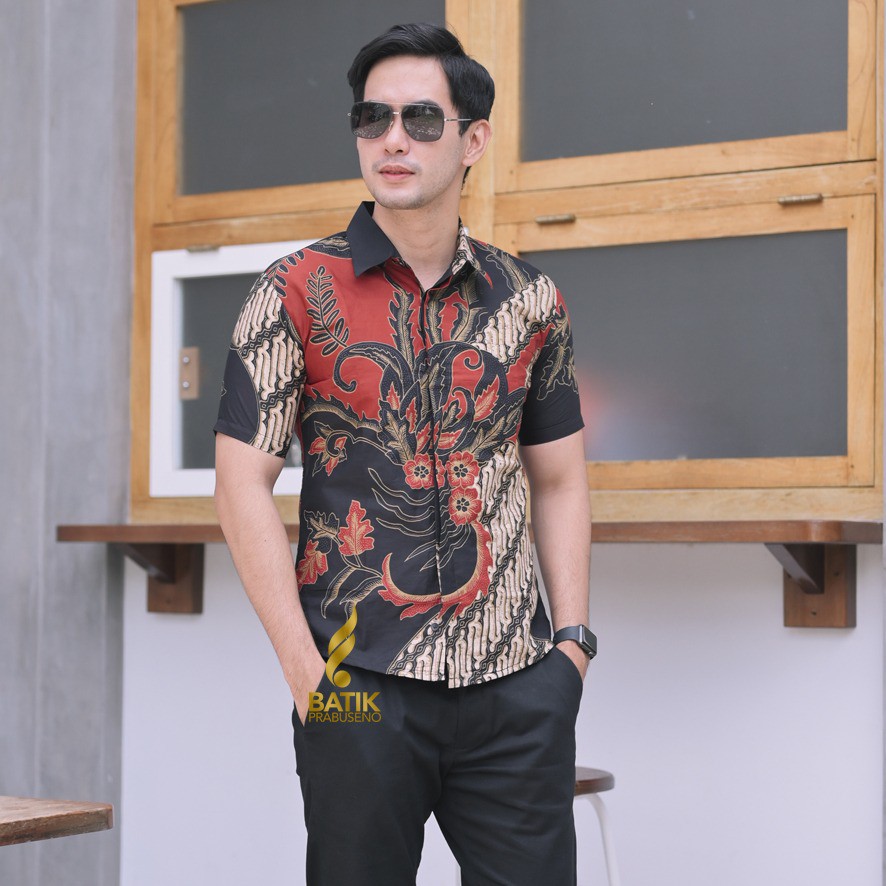 Áo sơ mi nam tay ngắn in chữ thời trang sang trọng