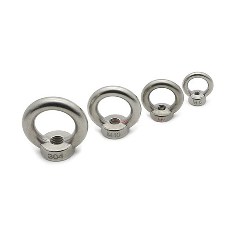 Đai Ốc Kim Loại M3 M4 M5 M6 M8 M10 M12 304 Bằng Thép Không Gỉ