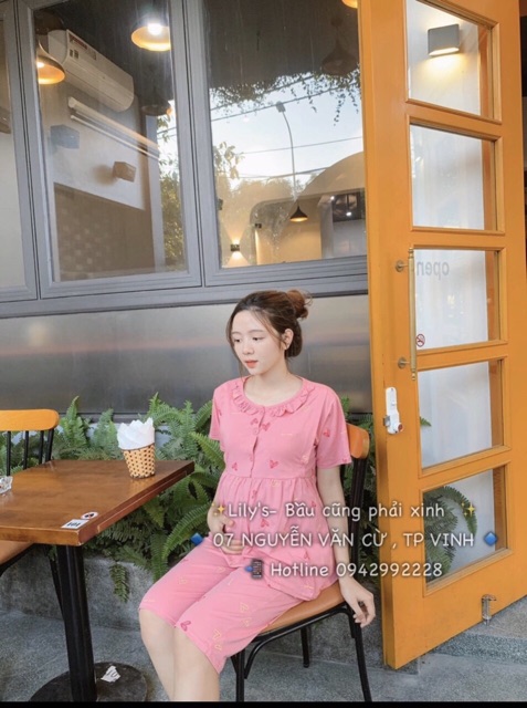 Bộ bầu đồ mặc nhà chất cotton 45-70kg