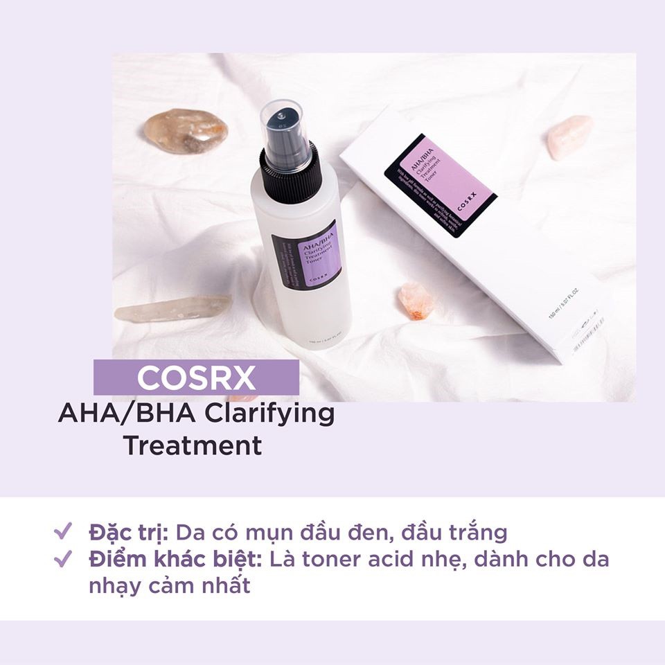 Nước Hoa Hồng Cosrx AHA/BHA Clarifying Treatment Toner 150ml