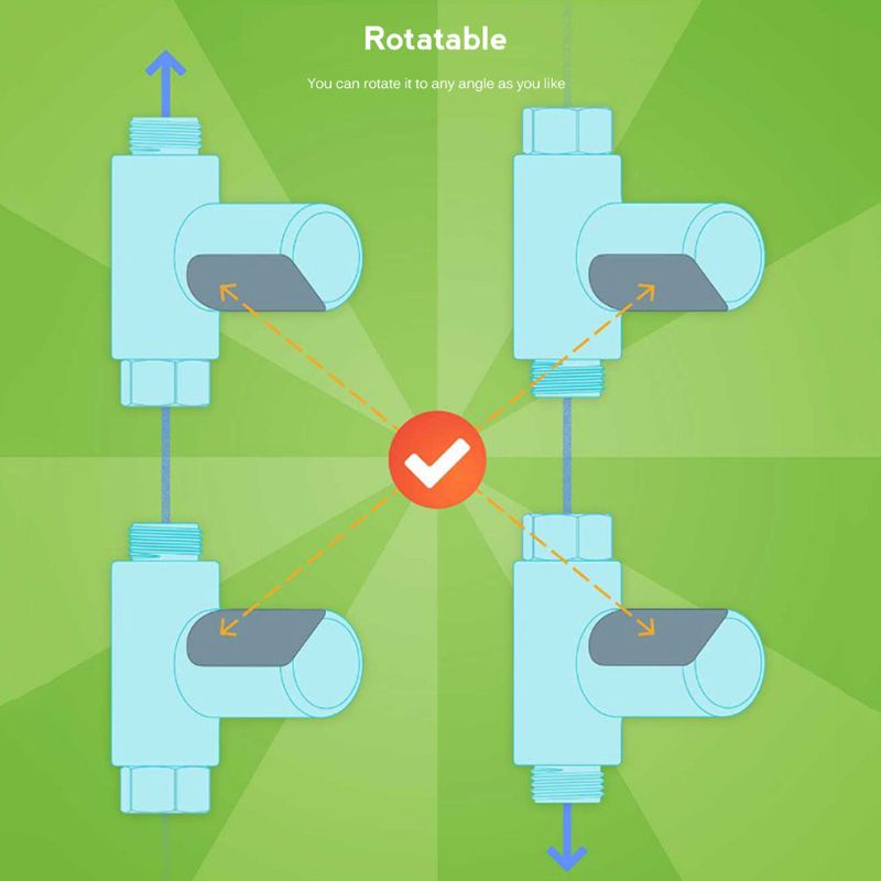 Nhiệt Kế Vòi Hoa Sen Xoay 360 Độ Có Đèn LED Hiển Thị Tiện Dụng Cho Phòng Tắm Bé