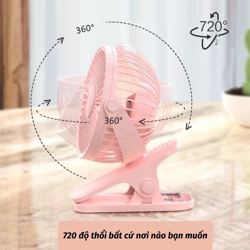 Quạt Mini Tích Điện Quạt Tích Điện Để Bàn Kẹp Bàn Chắc Chắn Cho Dân Văn Phòng Gia.dung.hoang.anh