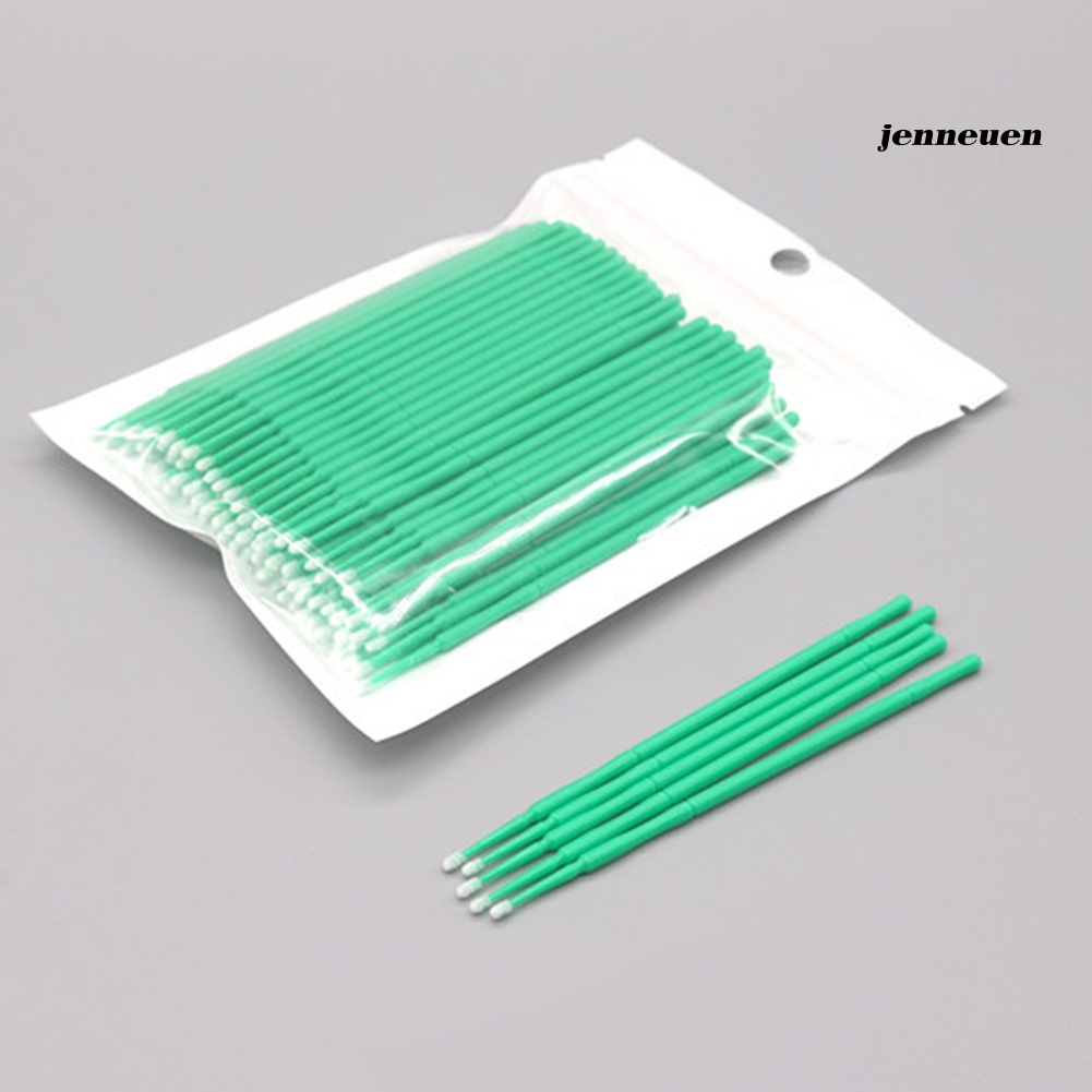 Set 100 Tăm Bông Làm Sạch Lông Mi/Lông Mày/Môi Dùng Một Lần Tiện Dụng