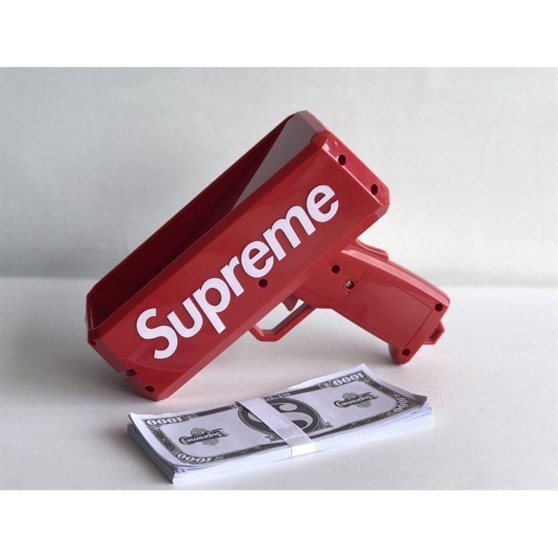 Đồ Chơi Súng Bắn Ra Tiền Supreme Bao Gồm 01 Xấp Tiền Supreme Cash Cannon Money Gun