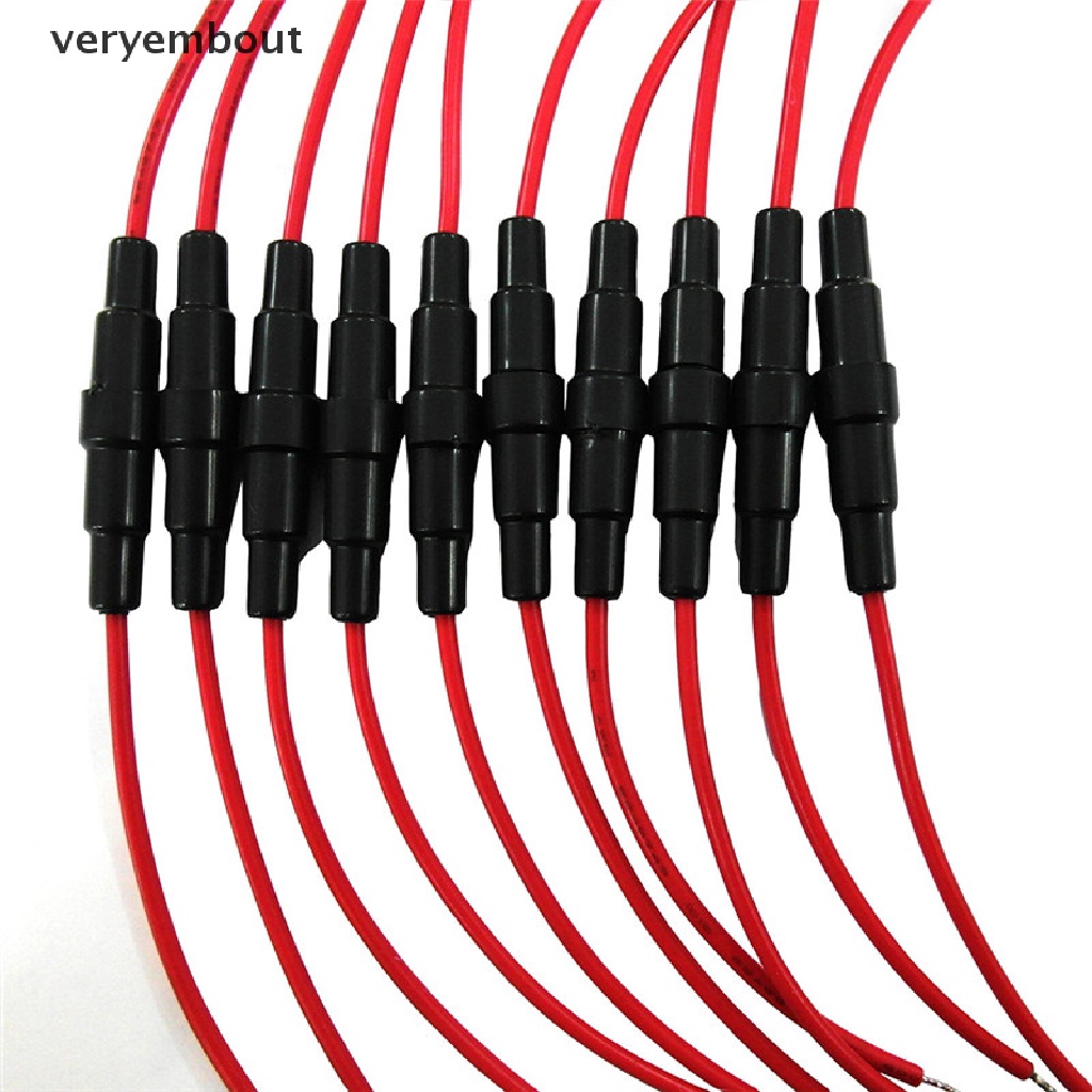 Set 10 Hộp Đựng Cầu Chì 5x20mm Có Dây Cáp Tiện Dụng