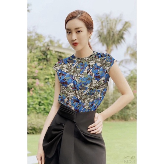 BÁN SỈ ÁO SƠ MI HOA LỤA LI VAI ZRF - màu mới cho nữ