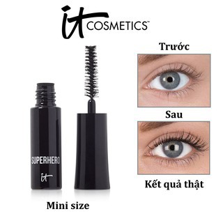 Chuốt Mi Dài Dày It Cosmetics Superhero Elastic Stretch Volumizing Mascara [SeeMe Beauty]