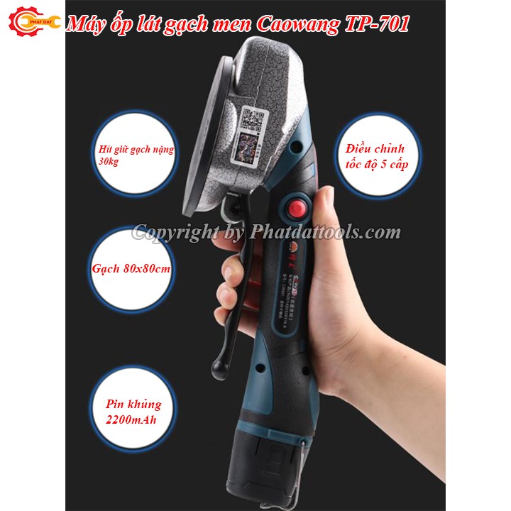 Máy Rung Ốp Lát Gạch Caowang Tp701 2 Chức Năng Rung Và Hít Gạch Chính Hãng Giá Cạnh Tranh Bảo Hành 6 Tháng