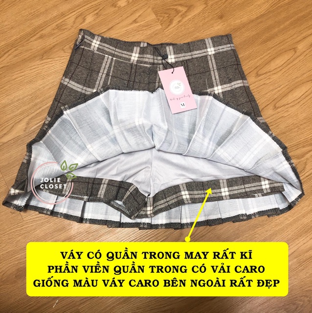 [Mã WASKT304 giảm 15% tối đa 30K đơn 99K] Chân Váy Tennis caro Hàng Nhập Cao Cấp ( 7 màu có clip, ảnh thật, có size lớn) | BigBuy360 - bigbuy360.vn