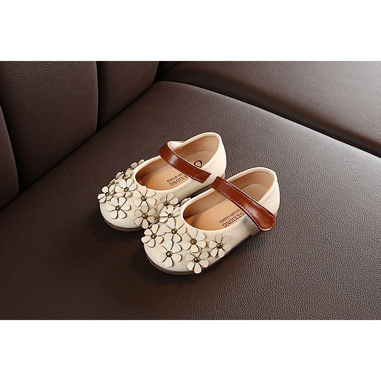 giày búp bê bé gái size 21-30 đính hoa xinh
