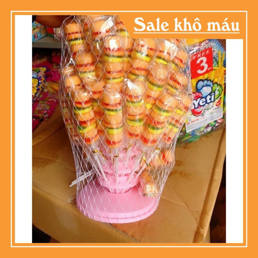 tháp 60 chiếc kẹo dẻo hamburger loại to