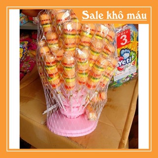 Tháp 60 chiếc kẹo dẻo hamburger loại to
