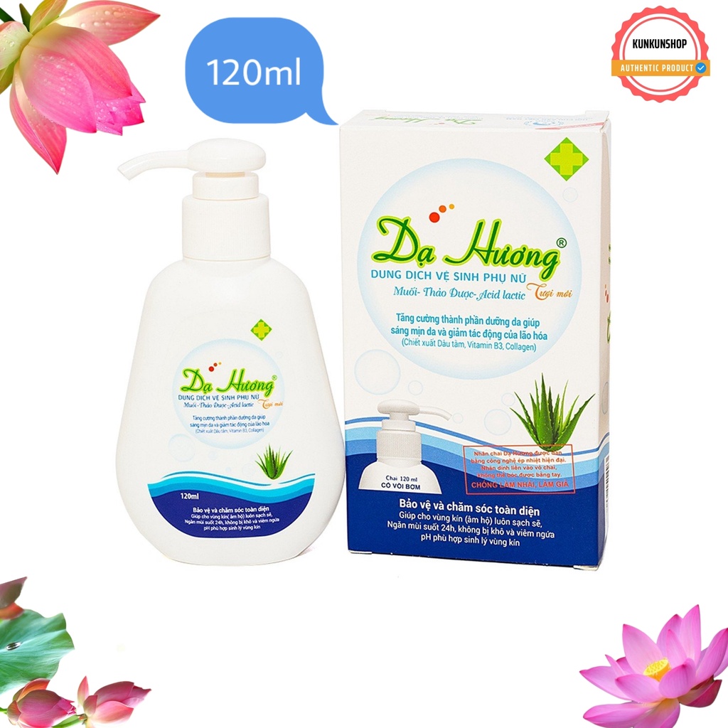 Dung dịch rửa phụ khoa - Dạ Hương lô hội 120ml chính hãng
