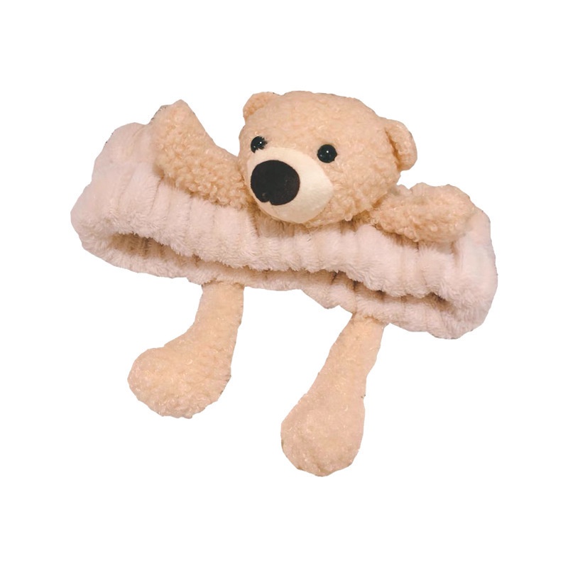 Băng đô cài tóc hình gấu bông dễ thương 8 màu tùy chọn