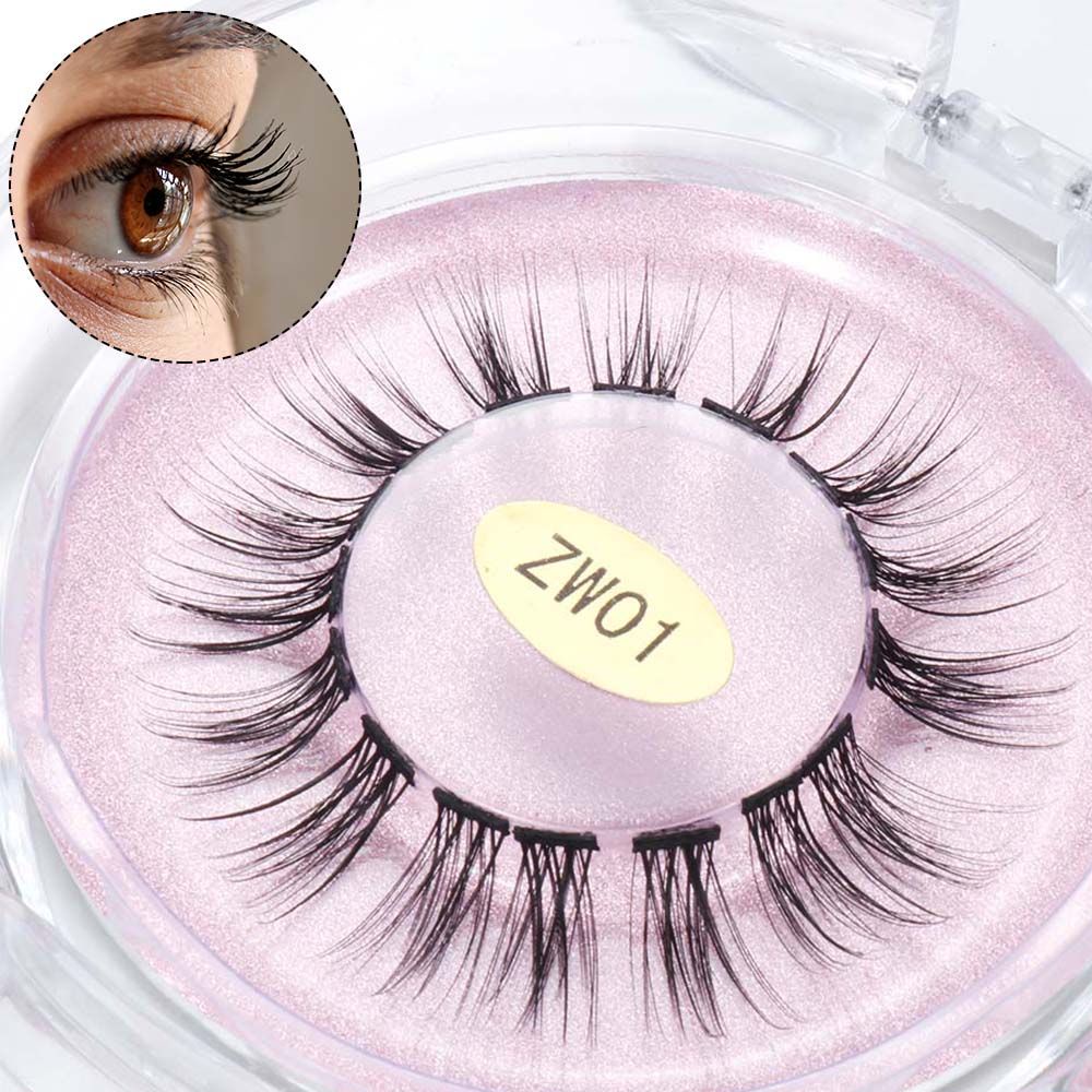 [Hàng mới về] Hộp 8 / 10 / 12 / 16 cụm lông mi giả 3D tự nhiên dùng nối mi tại nhà tiện dụng