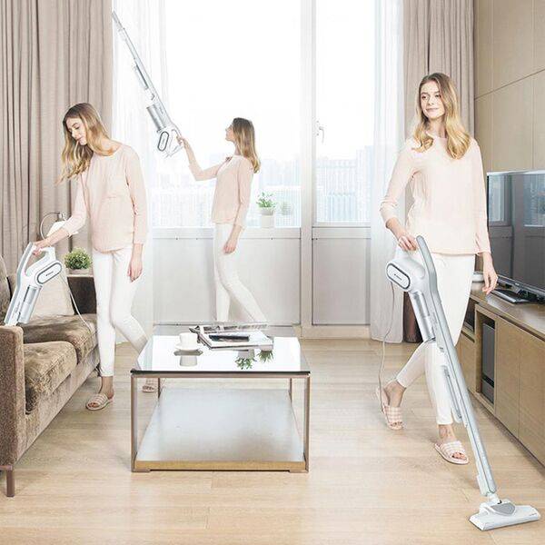 Máy Hút Bụi Cầm Tay Deerma DX700  Công Suất 600W, Dây dài 5m, 3 Đầu Hút Tiện Lợi