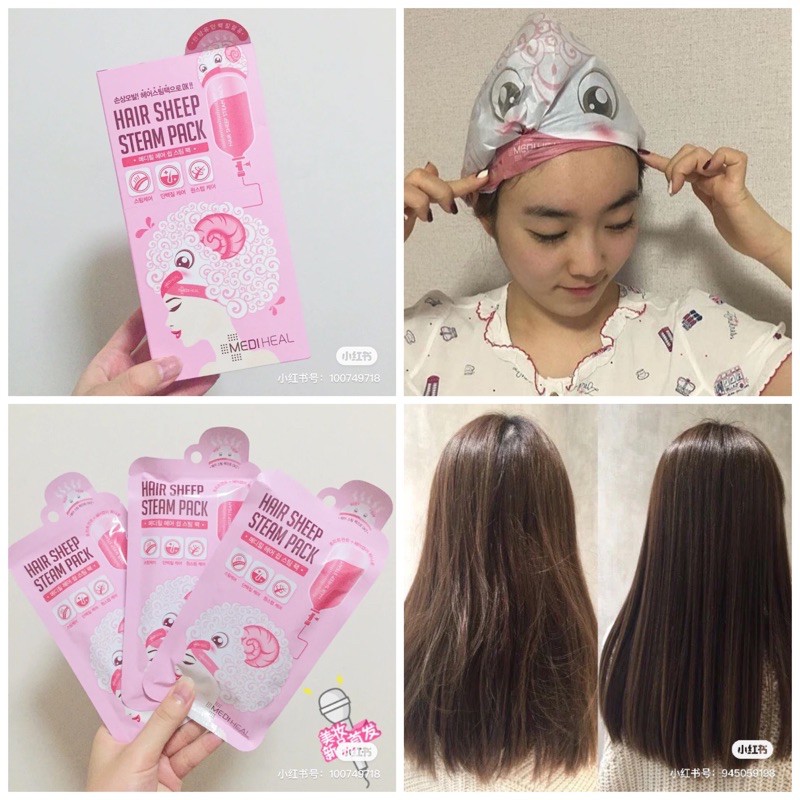 [Mã SKAMLTSM9 giảm 10% đơn 99K] Mặt nạ ủ tóc Mediheal Hair Sheep Steam Pack