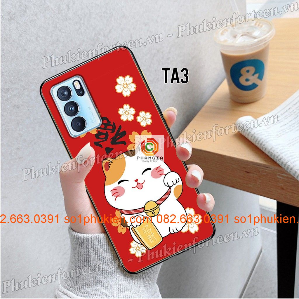 Ốp lưng Oppo Reno 6 5g dẻo in hình bò sữa dễ thương