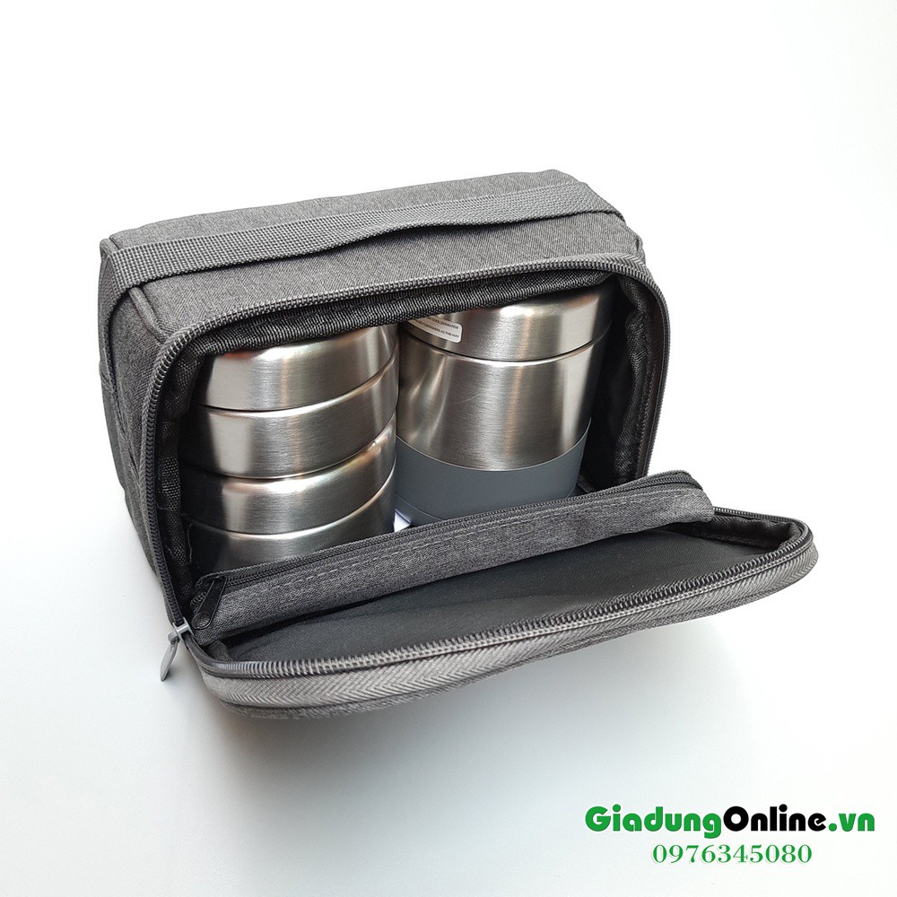 Bộ Hộp Cơm Giữ Nhiệt Inox 304 LocknLock LHC8013 1150ml - Hàng chính hãng