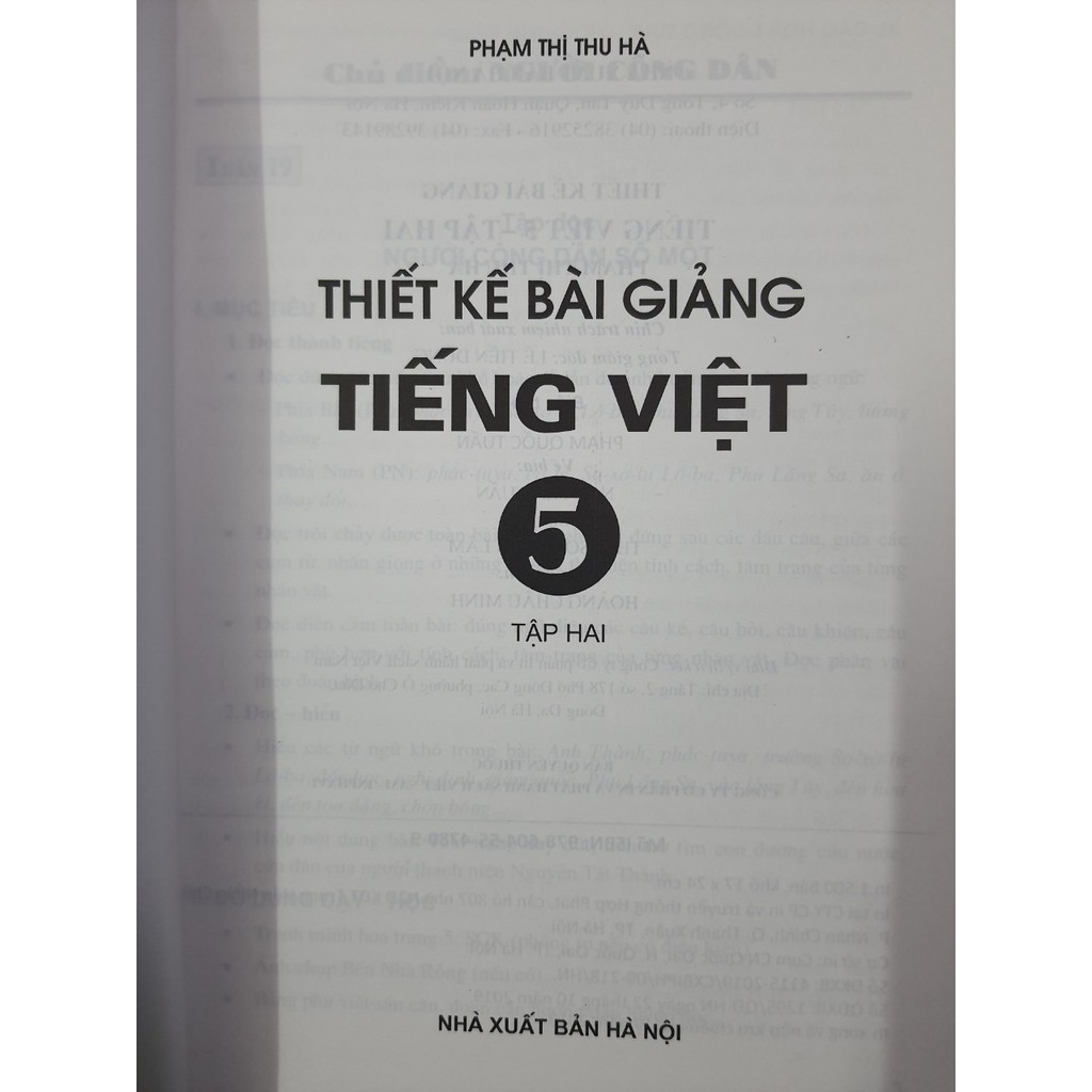 Sách - Thiết Kế Bài Giảng Tiếng Việt 5 Tập 2